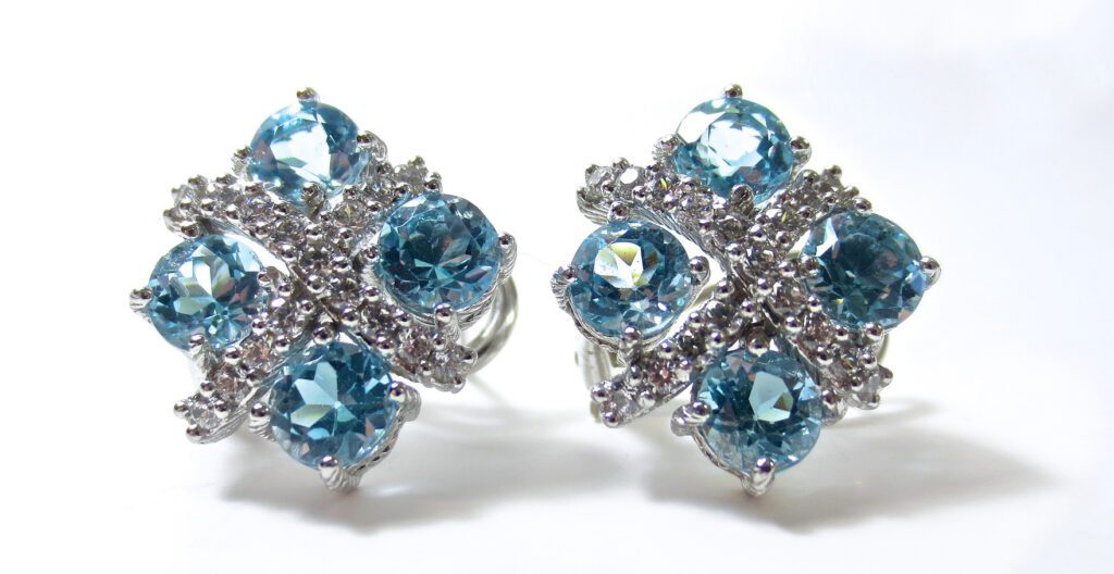 blue topaz earrings , jewelry blog