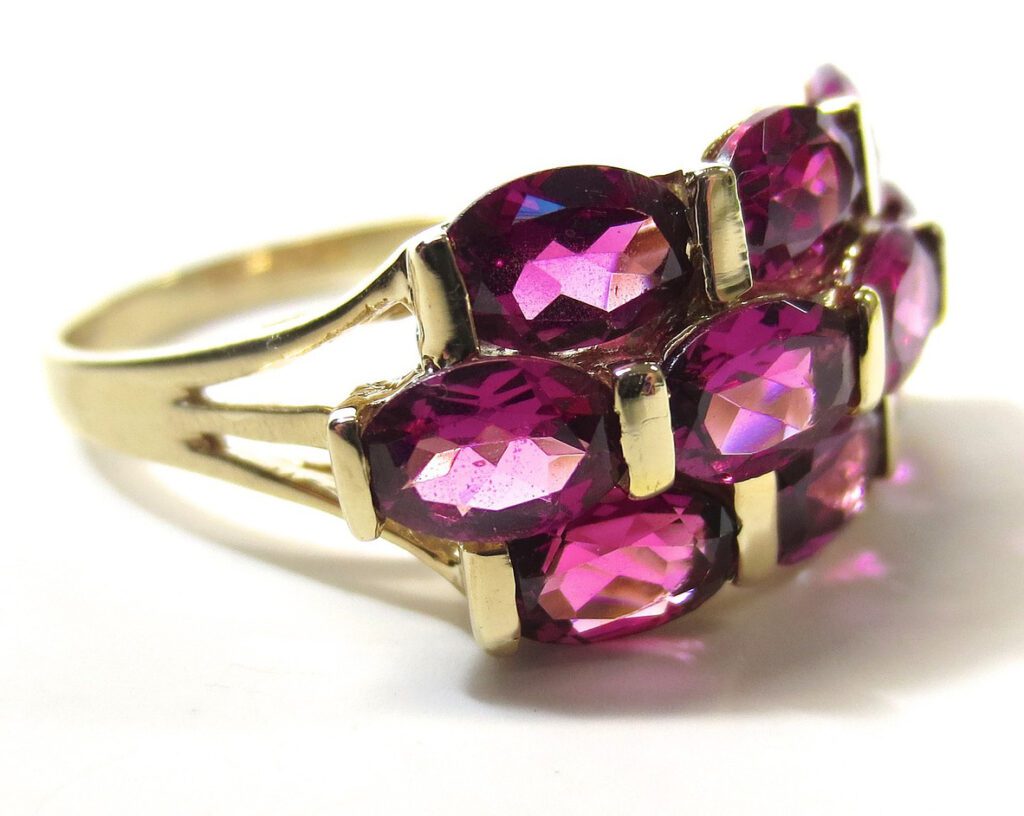 rhodolite Garnet Ring