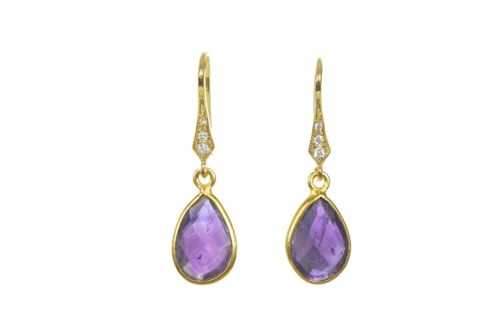 amethyst drop earrings jewelry