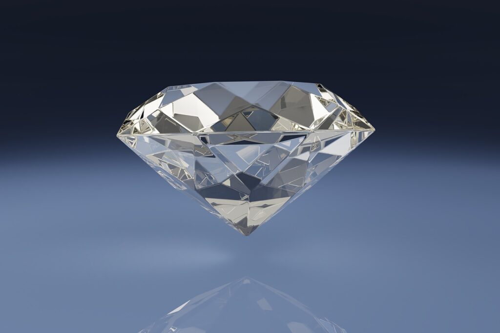 side view of diamond