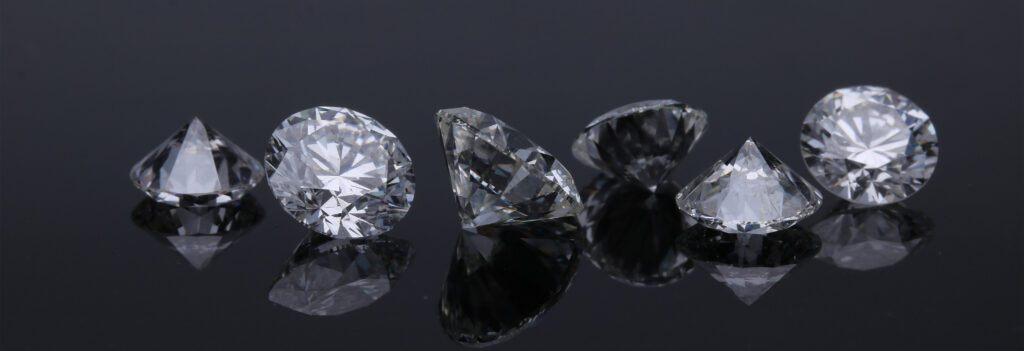 faceted diamonds