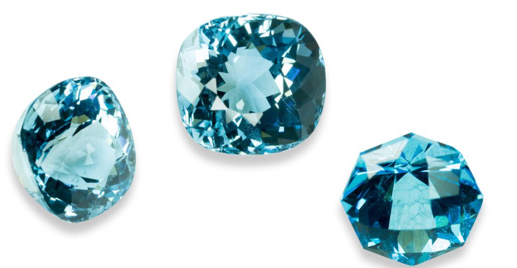 blue topaz lab created gemstones